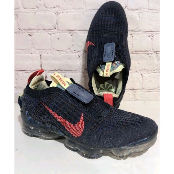 Nike Air VaporMax 2020 Flyknit GS CJ4069-401 Blue Red FastFit Youth Sz 6Y Shoe - Picture 1 of 11
